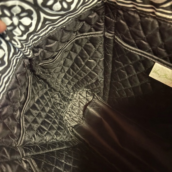 Vera Bradley Large Tote Bag With Toggle Closure, Night & Day Pattern - Picture 8 of 9